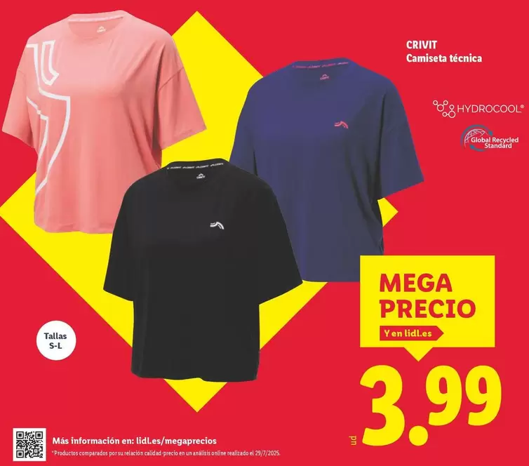 Crivit - Camiseta Tecnica