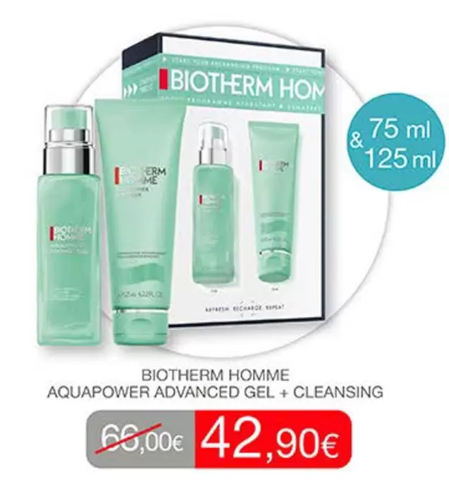 Biotherm - Homme Aquapower Advanced Gel + Cleansing
