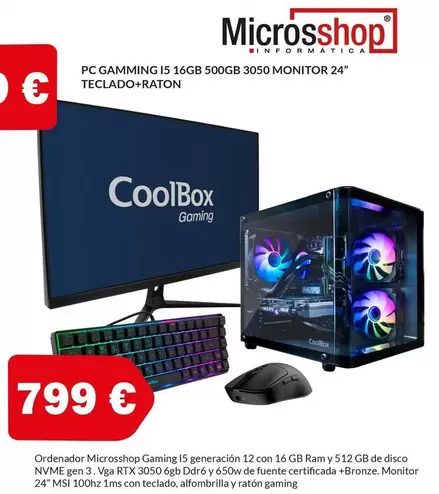 Coolbox - Microsshop Gaming 15