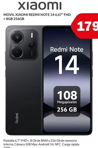 Xiaomi - Redmi Note 14,6,7" Fhd +8gb 256gb