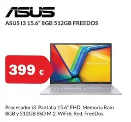 Asus -3 15.6" 8GB 512GB FREEDOS 