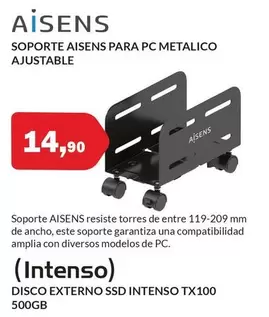 Aisens - Soporte Para Pc Metalico Ajustable