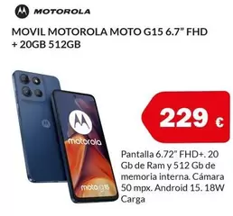 Motorola - Movil Moto G15 6.7" FHD +20GB 512GB