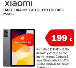 Xiaomi - Tablet Pad Se 11" Fhd+ 8gb 256gb