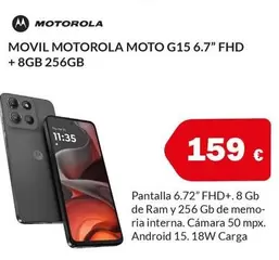Motorola - Movil Moto G15 6.7" Fhd + 8gb 256gb