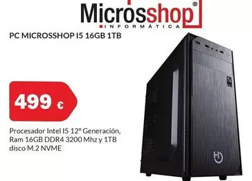 Pc Microsshop I5 16Gb 1Tb