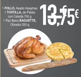 MasyMas - 1 Pollo, Asado  1 Tortilla, De Patata Con Cebolla