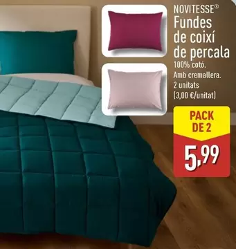 Novitesse - Fundas De Coixi De Percala