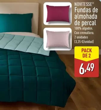 Novitesse - Fundas De Almohada De Percal