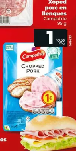 Campofrío - Chopped Pork En Lonchas 95 G