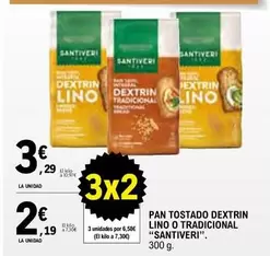 Santiveri - Pan Tostado Dextrin Lino O Tradicional