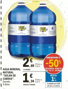 Solán de Cabras - Agua Mineral Natural