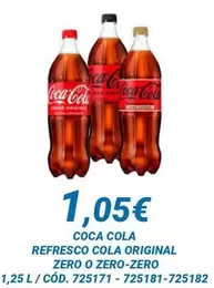 Coca Cola - Refresco Cola Original Zero O Zero Zero