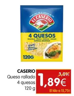 El Caserío - Queso Rallado 4 Quesos