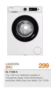 Bru - Lavadora El 71225 A