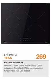 Teka - Encimera Ibc 63110 Ssm Bk