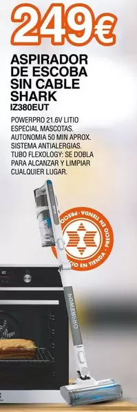 shark - Aspirador De Escoba Sin Cable Shark iz300eut