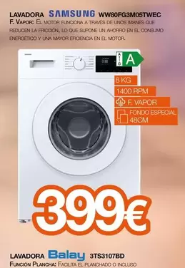 Samsung - Lavadora Ww80f33m05twec