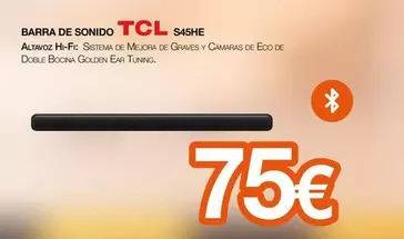 TCL - Barra De Sonido S45he