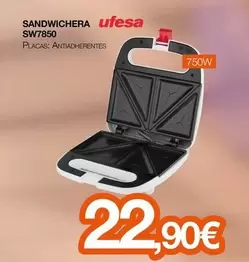 Ufesa - Sandwichera Sw7850