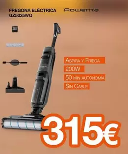 Rowenta - Fregona Eléctrica Gz5035wo