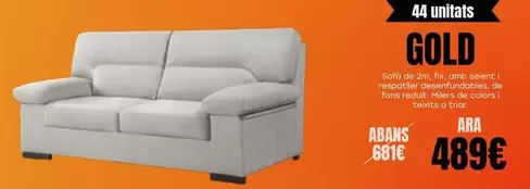 Gold Sofa De 2m