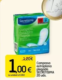 Secretísima - Compresa Extraplana Plegada