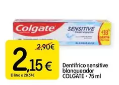 Colgate - Dentífrico Sensitive Blanqueador
