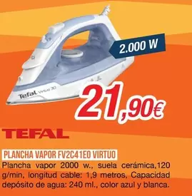 Tefal - Plancha Vapor FV2C41EO VIRTUO