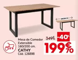 Mesa De Comedor Extensible 160/200 Cm.