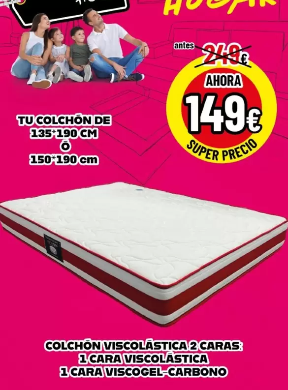Colchón Viscolastica 2 Caras 