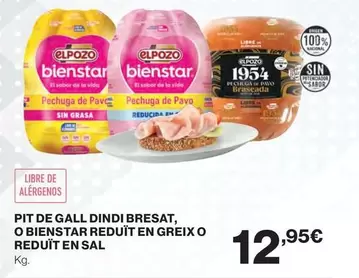 Elpozo - Pit De Gall Dindi Bresat/ O Bienstar Reduit En Greix O Reduit En Sal