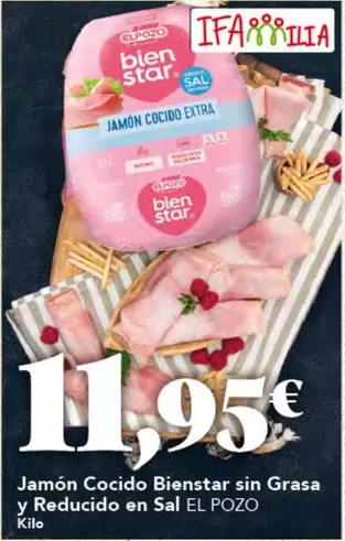 El Pozo - Jamon Cocido Bienstar Sin Grasa Y Reducido En Sal