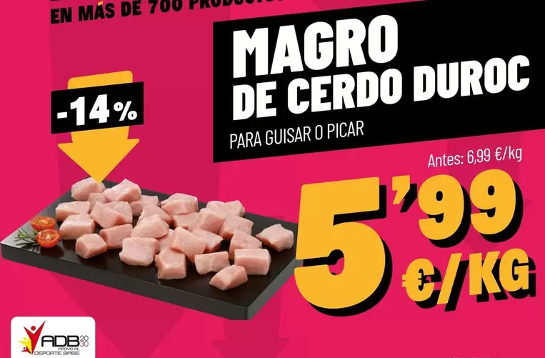 Magro De Cerdo Duroc