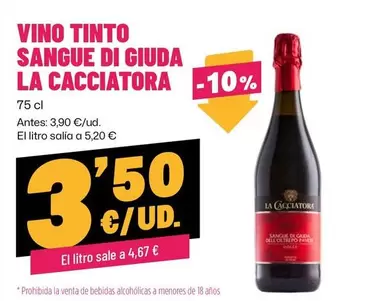 La Cacciatora - Vino Tinto Sangue Di Giuda