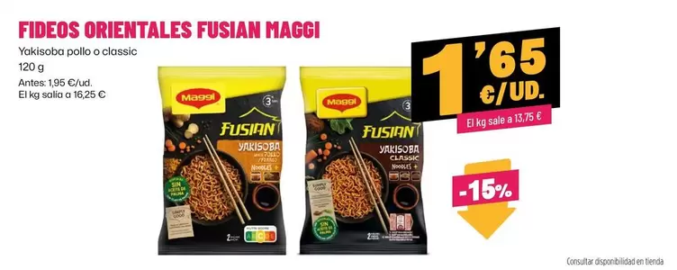 Maggi - Fideos Orientales Fusian
