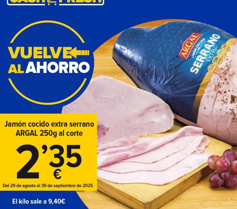 Argal - Jamón Cocido Extra Serrano
