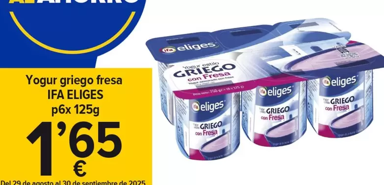 Ifa Eliges - Yogur Griego Fresa