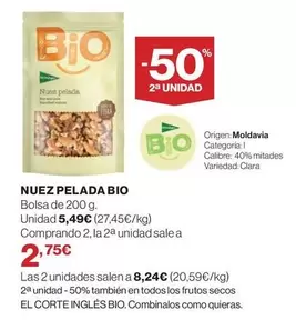 Nuez Pelada Bio