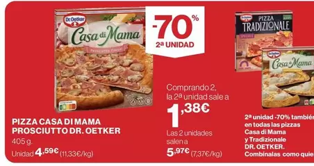 Dr Oetker - Pizza Casa Di Mama Prosciutto