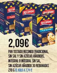 Recondo - Pan Tostado