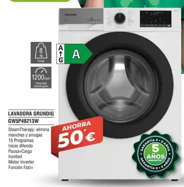 Grundig - Lavadora Gw5p48213w