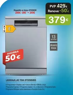 Teka - Lavavajillas Dfs96650