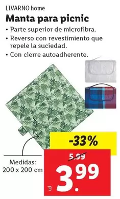 Livarno Home - Manta Para Picnic
