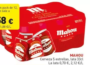 Mahou - Cerveza 5 Estrellas