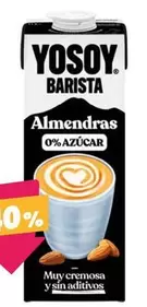 Yosoy - Barista Almendras 0% Azucar