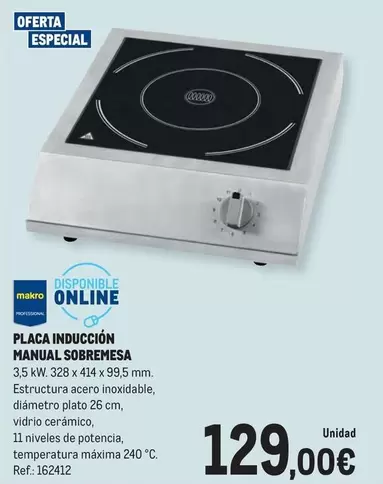 makro - Placa Induccion Manual