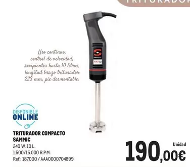 Control - Triturador Compacto