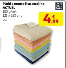 actuel - Plaid O Manta Lisa Coralina