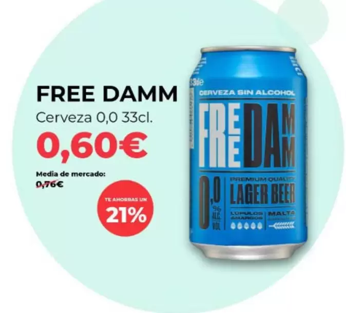 Free Damm - Cerveza 0.0